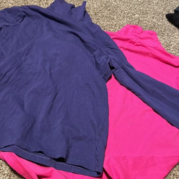 Set of two ruched long sleeve turtlenecks t-shirts from “2 a Tee” (L) EUC! - Picture 12 of 12